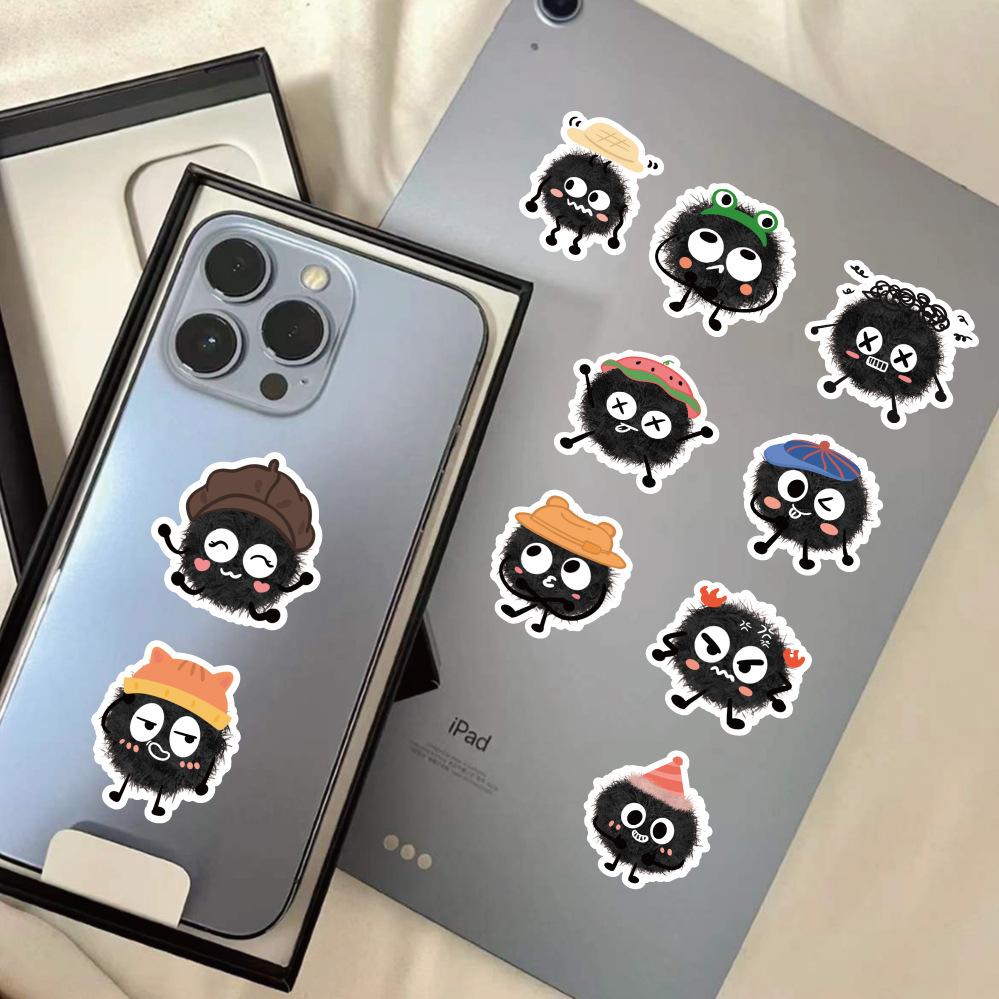 Sticker CON BỒ HÓNG chibi hoạt hình trang trí mũ bảo hiểm,guitar,ukulele,điện thoại,sổ tay,laptop