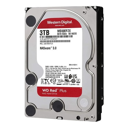 Ổ cứng HDD WD Red Plus 3TB 3.5 inch SATA III  - WD30EFZX - Hàng Chính Hãng