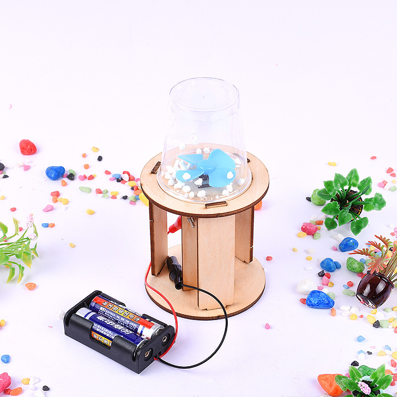 Bộ đồ chơi khoa học tự làm bão tuyết tĩnh điện bằng gỗ – DIY Wood Steam