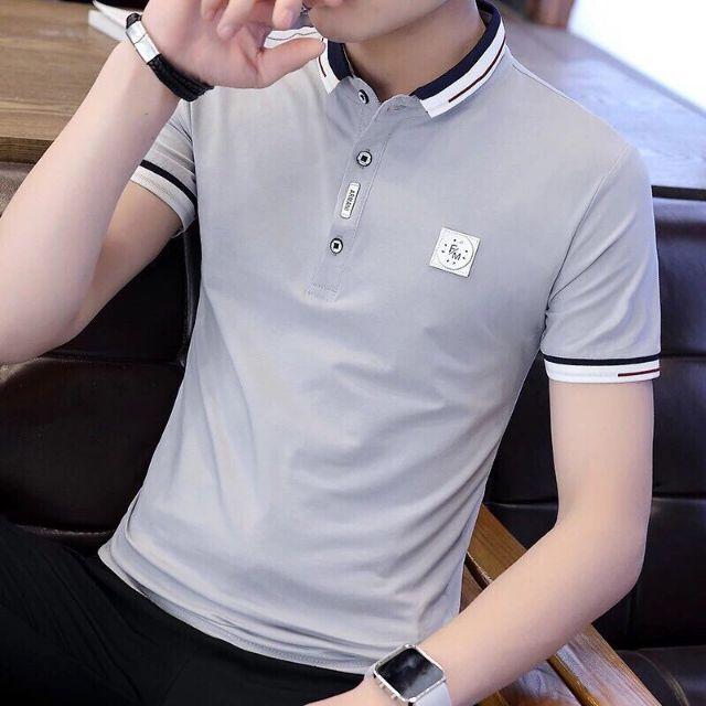 ÁO THUN NAM CỔ TRỤ 6 MÀU TAY NGẮN COTTON 100% MỊN ĐẸP GIÁ RẺ FA