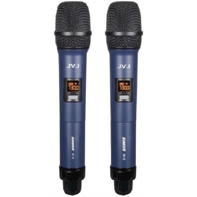 Bộ 2 Microphone không dây W 15 JVJ đa năng cao cấp - Hàng chính Hãng