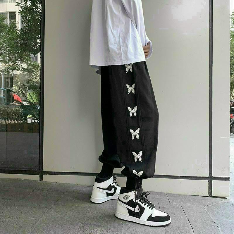 Quần Ống Rộng Nam Nữ dây rút ống chân phong cách unisex vải thun nỉ êm mịn cực đẹp (insocbuom)