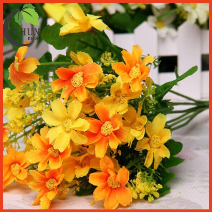 BìnhHoa Lụa Cánh Bướm Miệng Vuông Trang Trí Nhà Cửa, Văn Phòng, Cửa Hàng