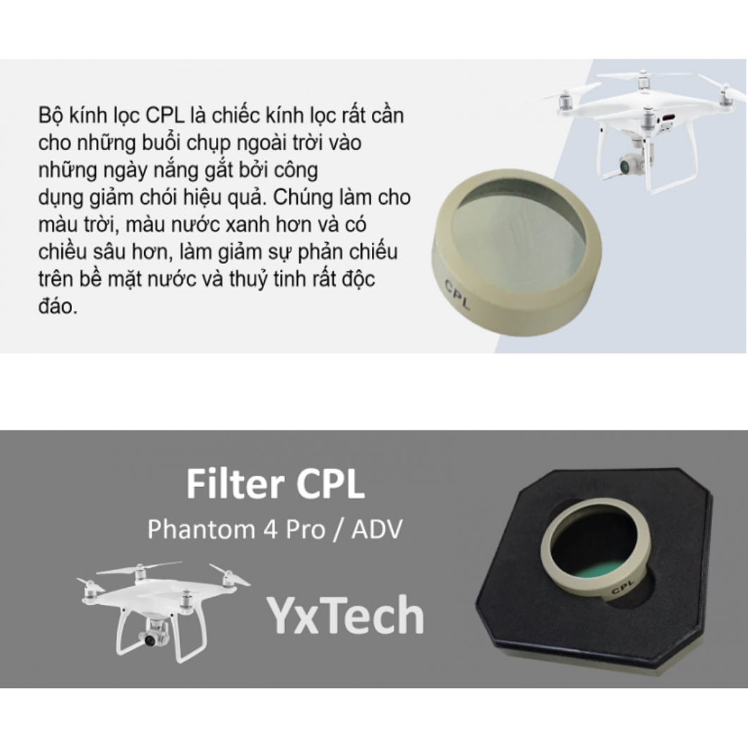 Filter CPL Phantom 4 Pro / ADV – hàng chính hãng YxTech