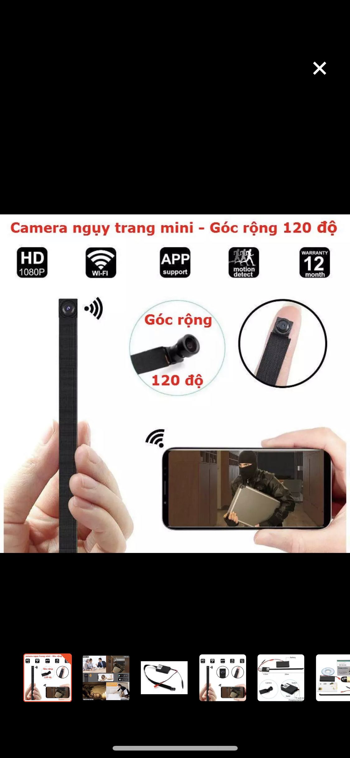 Camera mini V99x ( v99pro ) 1080p wifi góc rộng xem qua đt