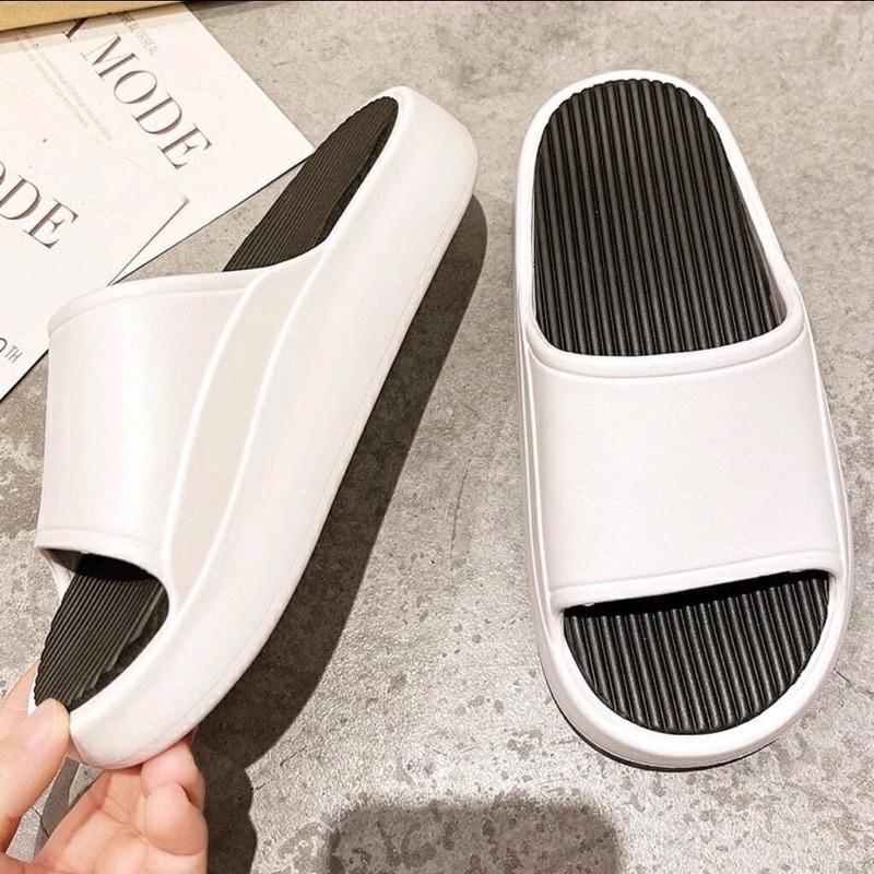 Dép quai ngang nữ và nam đế cao, dép bánh mì nữ và nam chất liệu eva đế cao