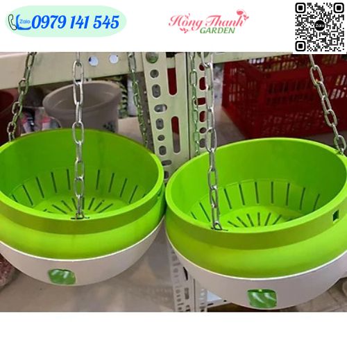 Chậu Treo Thông Minh, Chậu Treo Tự Dưỡng Cao Cấp- Không Sợ Thiếu Nước