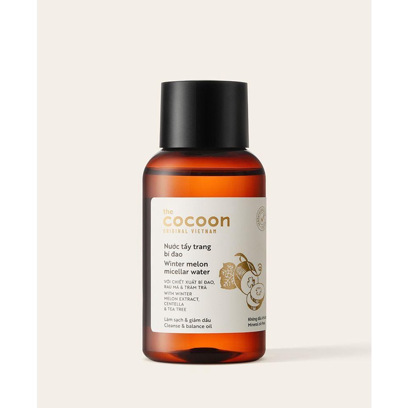 Nước Tẩy Trang Cocoon Bí Đao Làm Sạch &amp; Giảm Dầu 140ml - Sản Phẩm Chính Hãng Tại Zitore