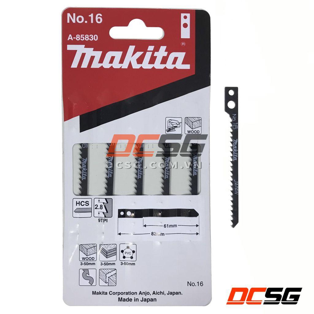 Lưỡi cưa lọng cắt lượn gỗ chuôi có lỗ No.16 Makita A-85830  | DCSG