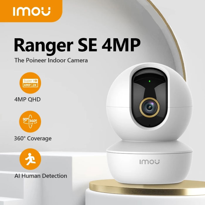 Camera IMOU WIFI Trong Nhà A43P 4MP Đàm Thoại 2 Chiều, Xoay 360 - Hàng chính hãng