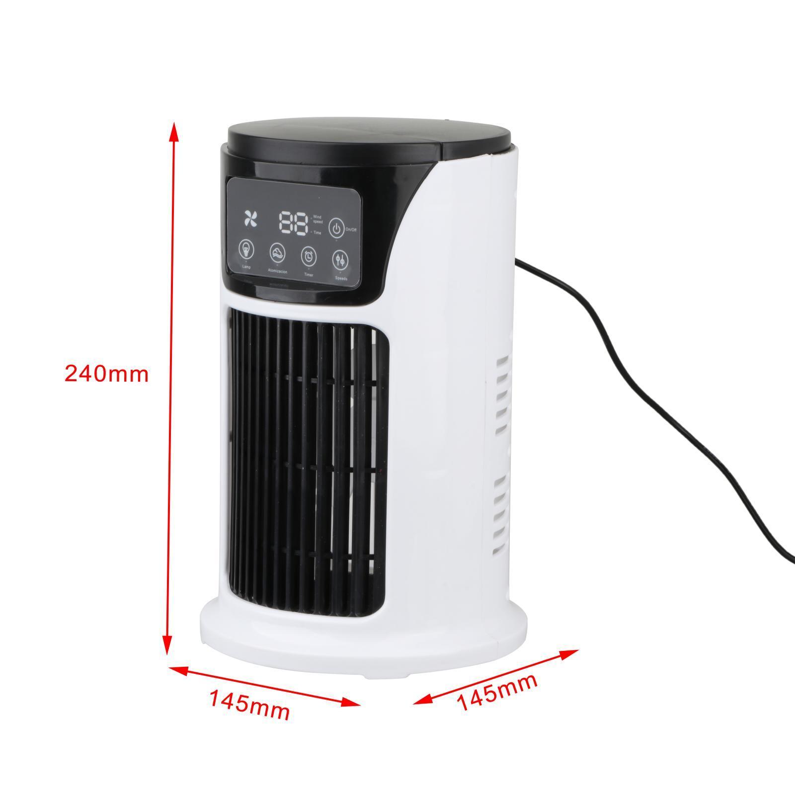 Air Fan, Air Conditioners, Personal Night Light Quiet USB Water Cooling Fan Air for Car Bedroom Camping Room Desk