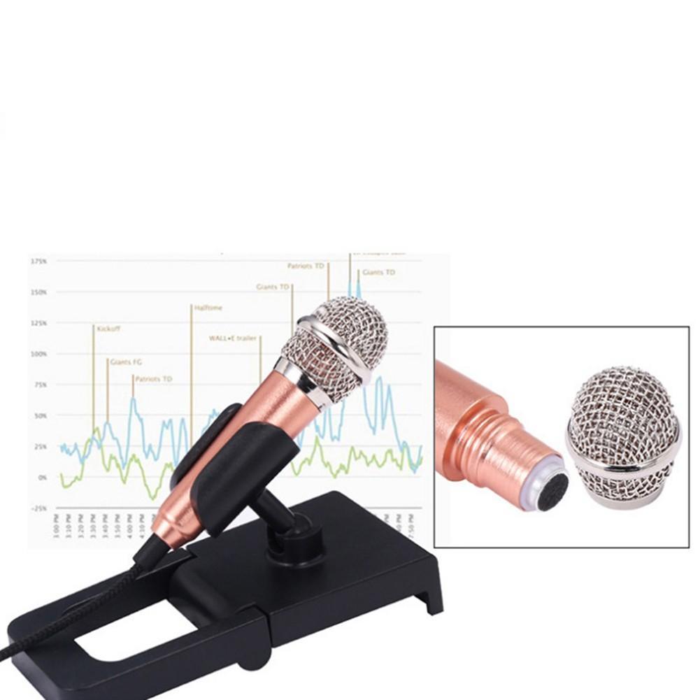 Micro hát karaoke mini dùng cho điện thoại Iphone Android với phích cắm 3.5mm