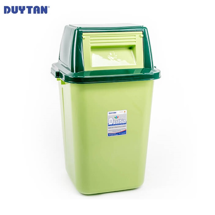 Thùng rác nắp lật đại nhựa Duy Tân - 21622 - Giao màu ngẫu nhiên - Hàng chính hãng