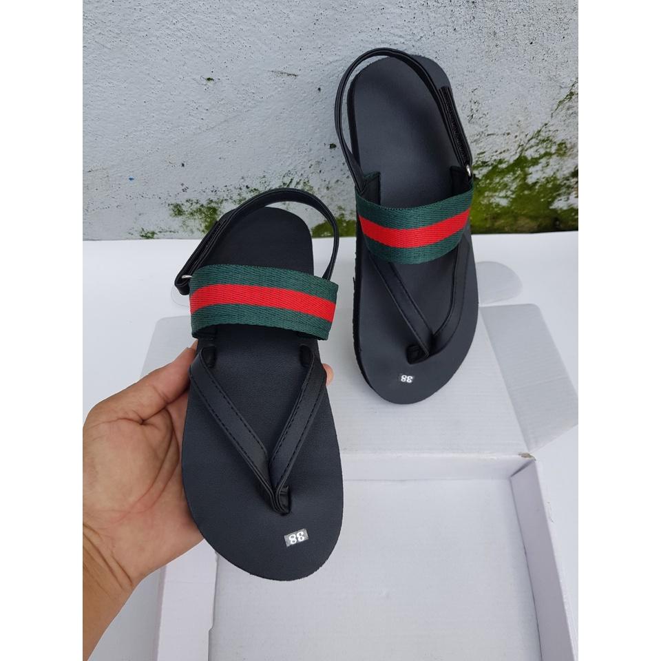 sandal đồng nai xăng đan nam và nữ ( đế đen quai đen phối dù ) size từ 34 nữ đến 43 nam