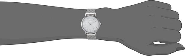 Đồng Hồ Nữ Dây Kim Loại Timex Metropolitan TW2R36200 (34mm) - Bạc