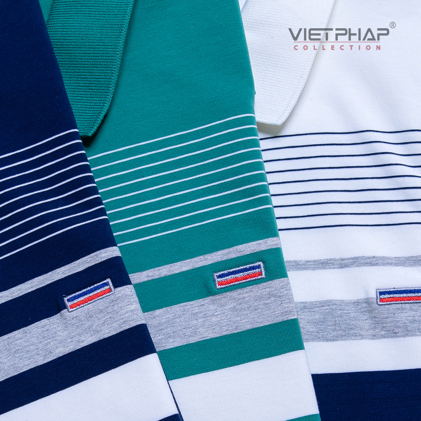 Áo Thun Polo Nam Trung Niên Tay Ngắn Không Túi Cao Cấp 2808 Việt Pháp