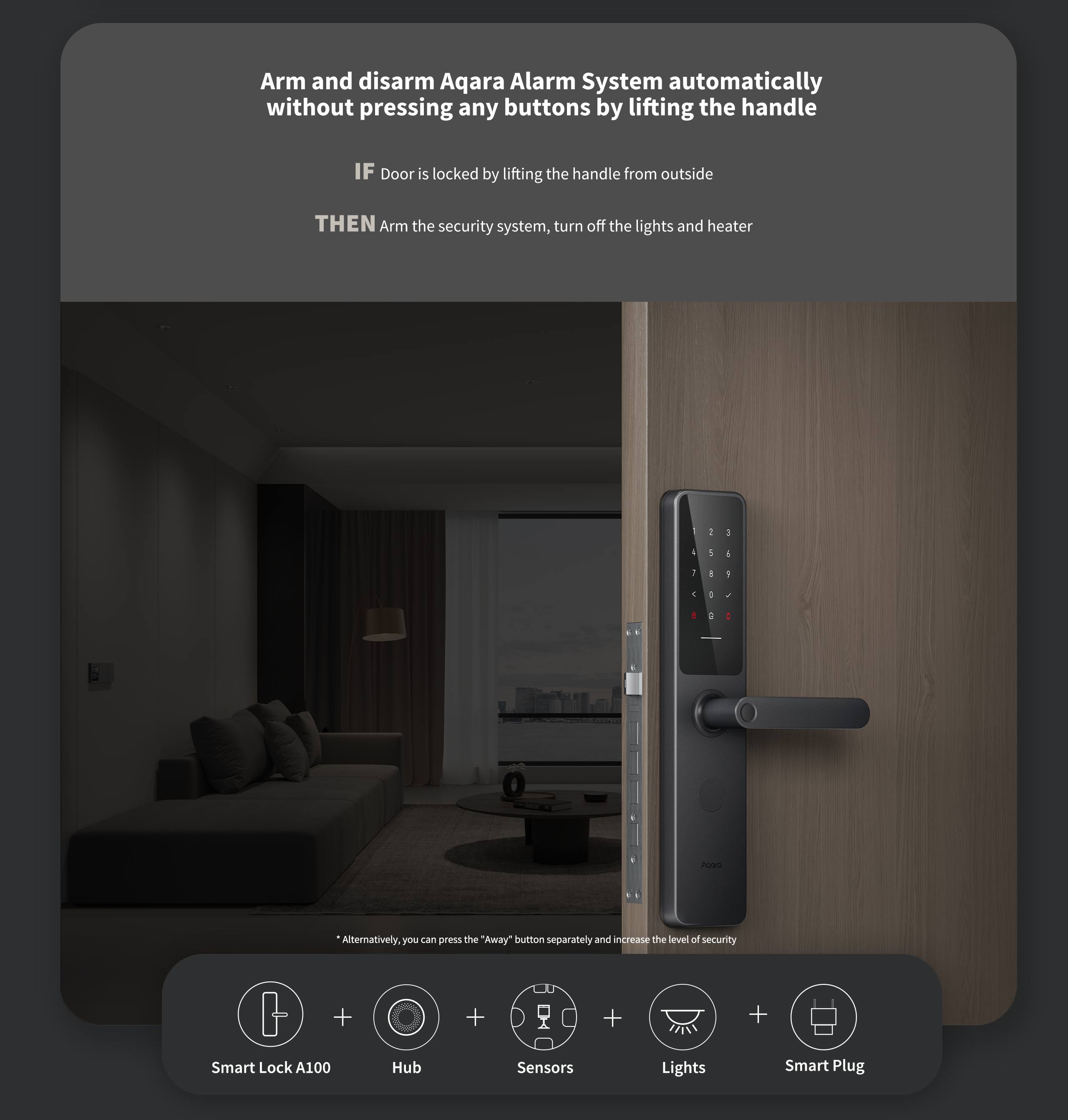 Khoá vân tay Aqara A100 Smart Lock Global Version - Hỗ trợ mở cửa bằng HomeKey, Tích hợp 7 cách mở, Lõi bảo mật Class C, phiên bản Quốc Tế, Hàng Chính Hãng