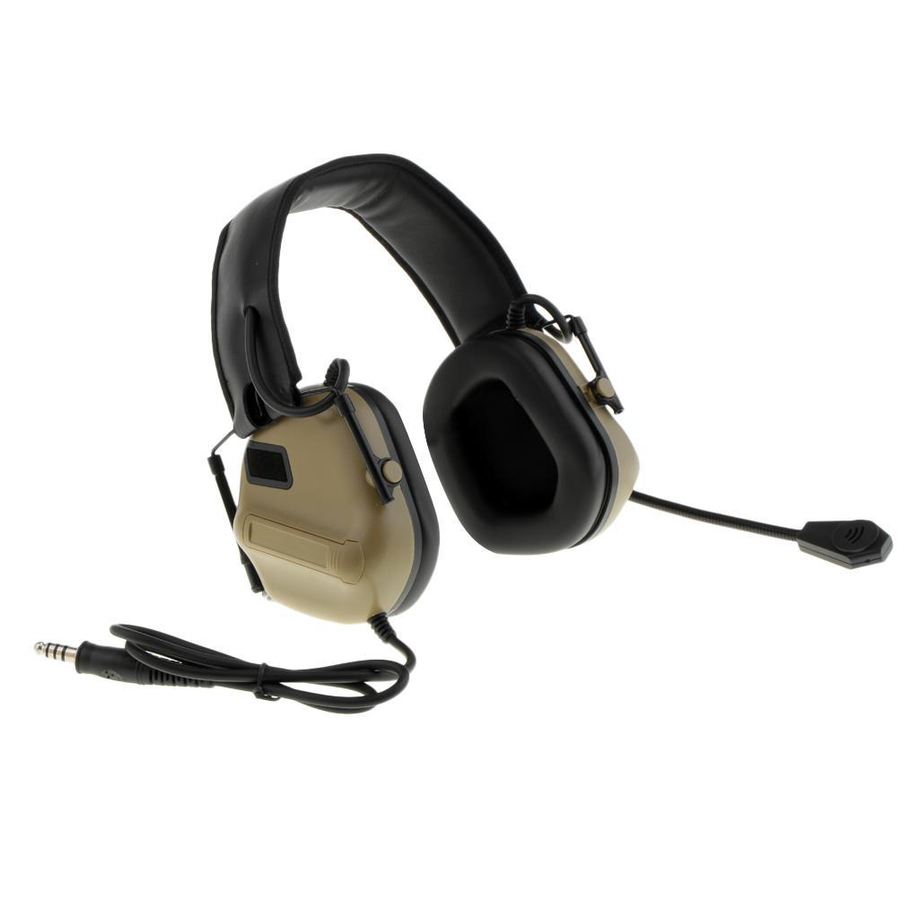 Headset Hunting Communication Headphone No Noise Reduction Green