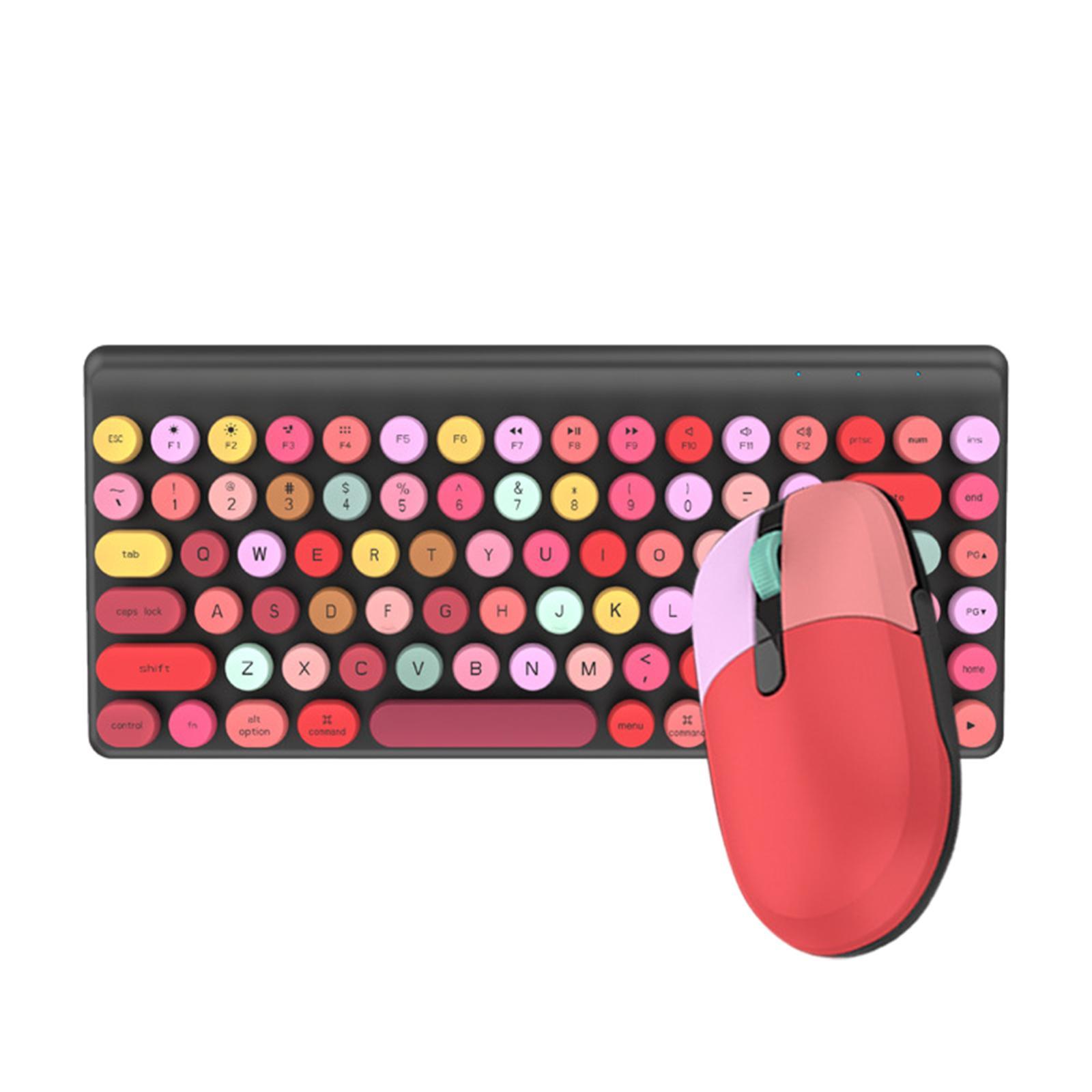 86 Key Cordless Keyboard Mouse Set Mute for Windows Computer Home