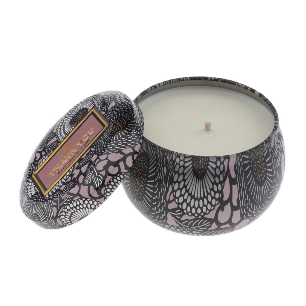 Scented Candles, Wax Soy Candles in Portable Metallic Tins, Strongly Scented for Aromatherapy, Option and Portable Travel Supplies