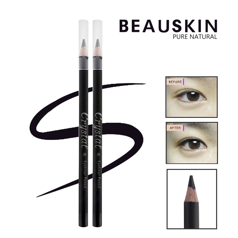 [Tặng móc khoá] Chì kẻ mí mắt Beauskin Crystal Eyeliner Pencil #01 Black