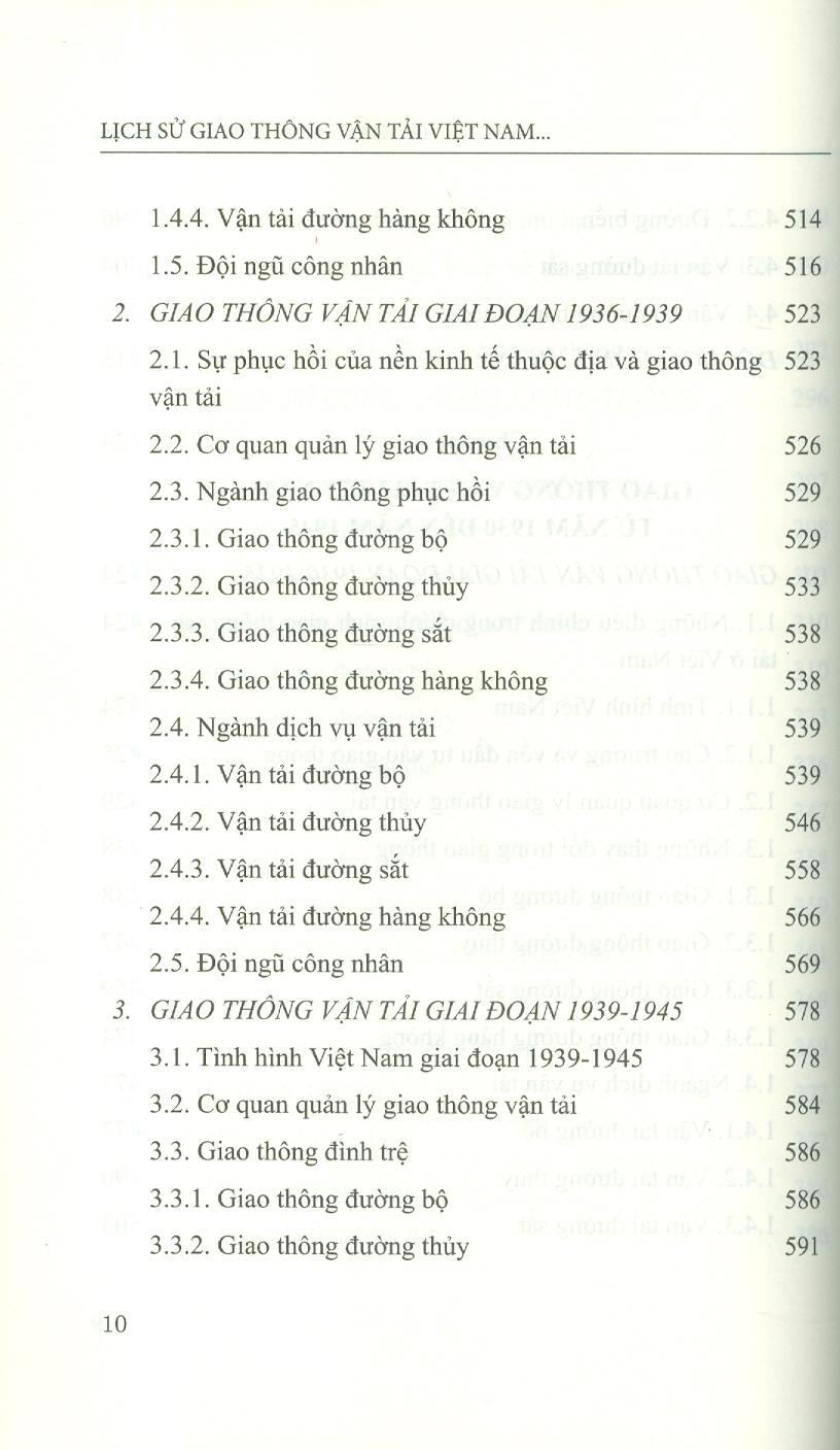Lịch Sử Giao Thông Vận Tải Việt Nam Từ Năm 1884 Đến Năm 1945 (Sách Chuyên Khảo)