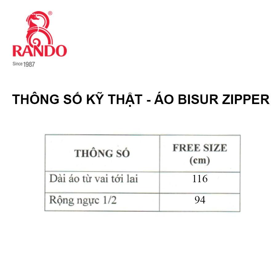 Áo Mưa 1 Người Bít Sườn Có Dây Kéo, RANDO Chính Hãng, Thời Trang Tiện lợi, Bền Bỉ Không Thấm Nước