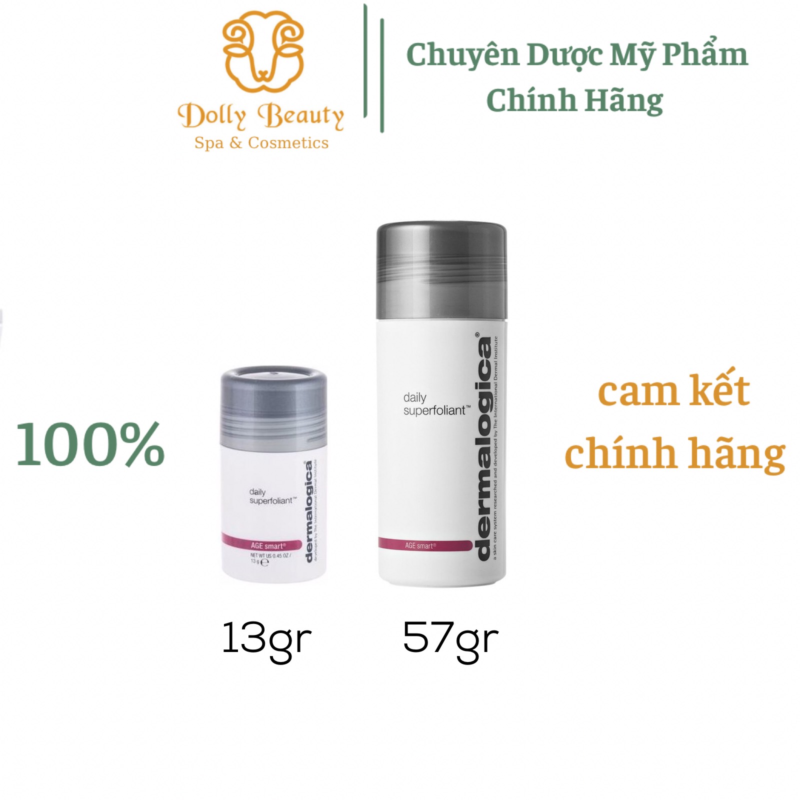 Bột tẩy da chết tinh chất than hoạt tính DAILY SUPERFOLIANT của Dermalogica - Dolly Beauty