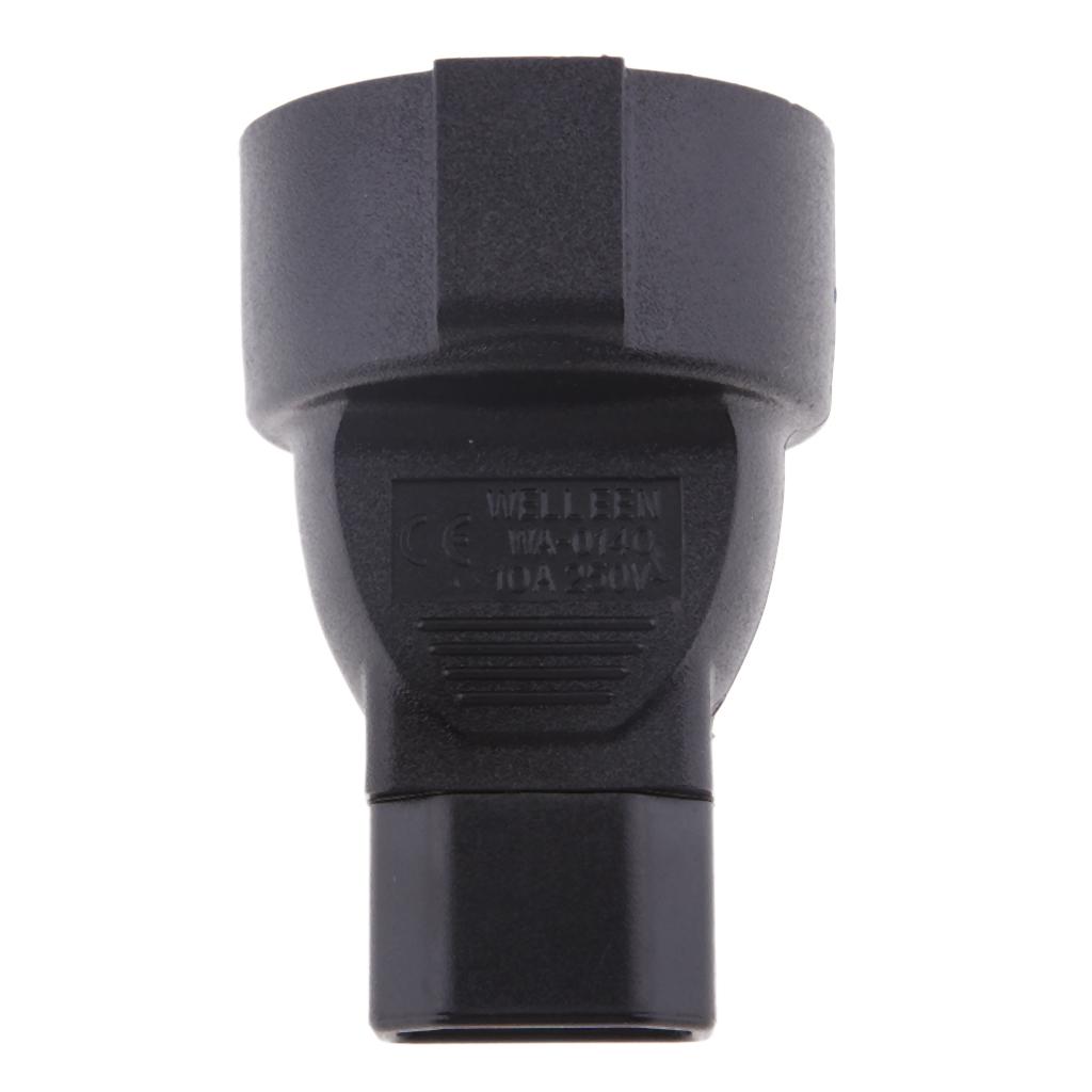 IEC 320 C14 Nam EU Cắm Nữ Bộ Chuyển Đổi Nguồn Điện Adapter