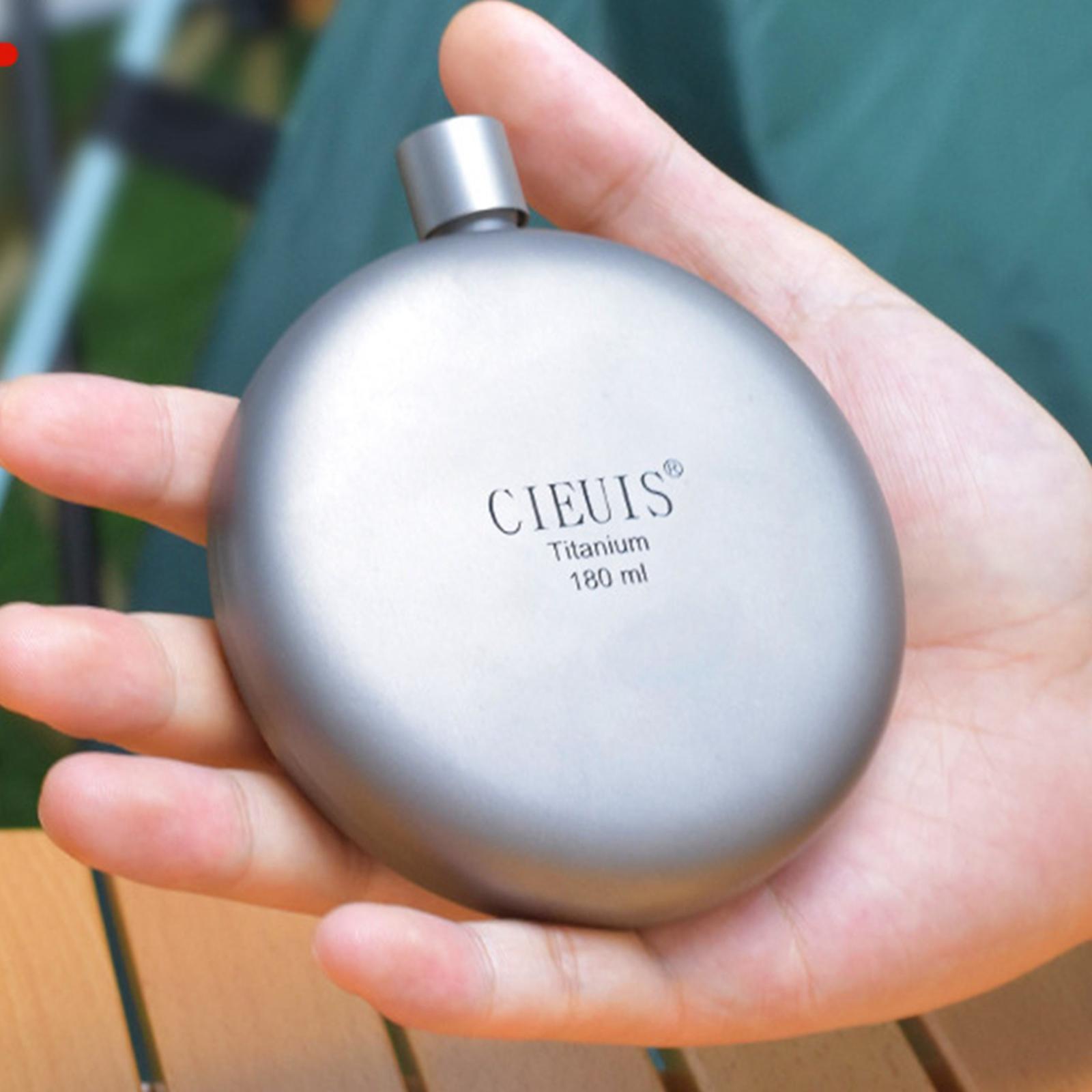 Titanium Hip Portable Leakproof Drinking Cup for Travelling Camping