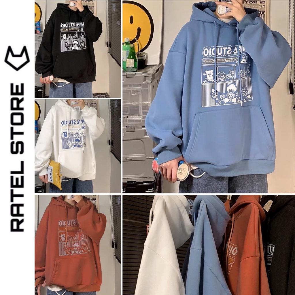 Áo Hoodie Nỉ Bông Nam Nữ Unfl Studio Ulzzang Unisex Form Rộng