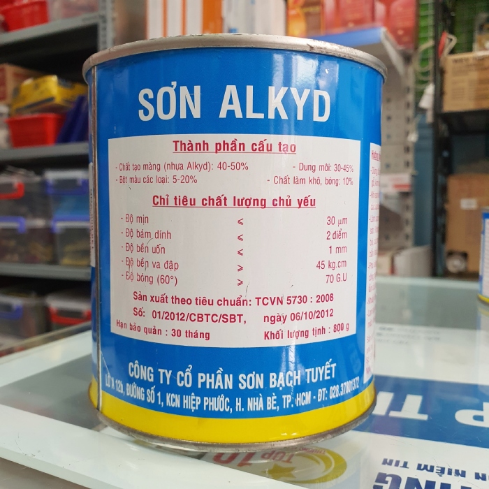 Sơn dầu Bạch Tuyết Alkyd 800g chính hãng