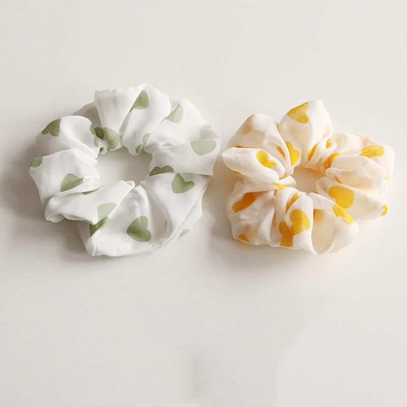 Dây buộc tóc Scrunchies trái tim EAFIT004