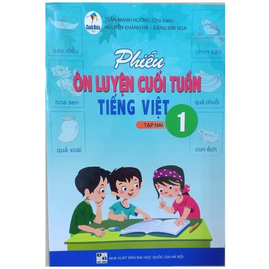 Sách - Phiếu ôn luyện cuối tuần Tiếng Việt 1 Tập 2