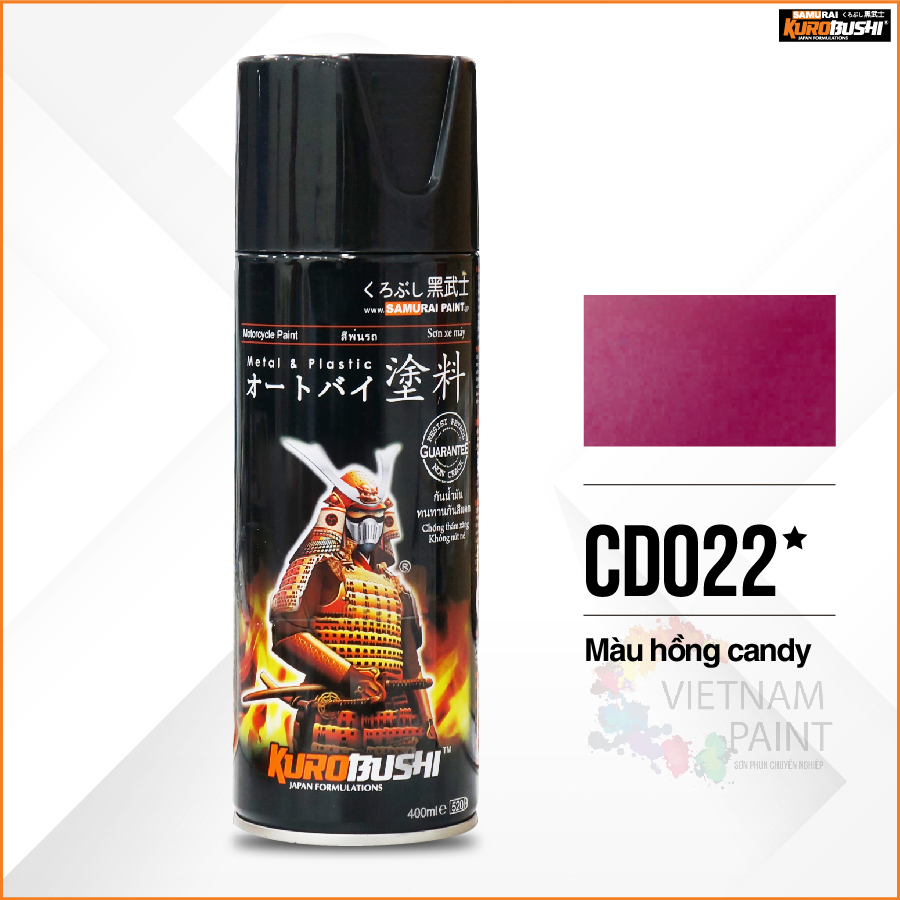 Sơn xịt Samurai Kurobushi - màu hồng candy CD022