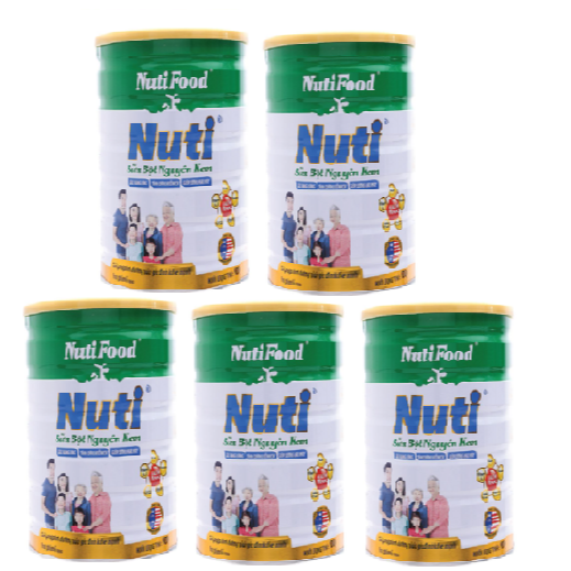 Combo 2 hộp Sữa bột nguyên kem của NutiFood dinh dưỡng hàng ngày cho mọi người