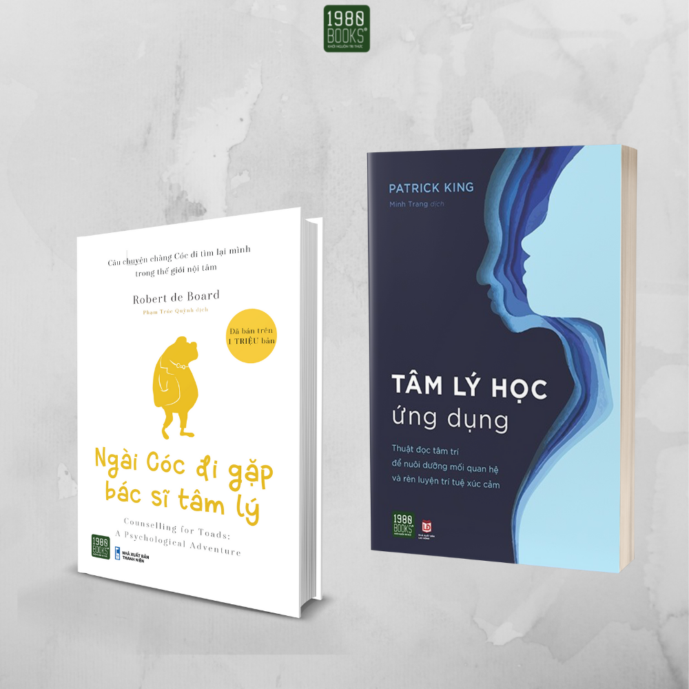 Sách - Combo 2 cuốn Ngài Cóc đi gặp bác sĩ tâm lý + Tâm lý học ứng dụng - 1980Books