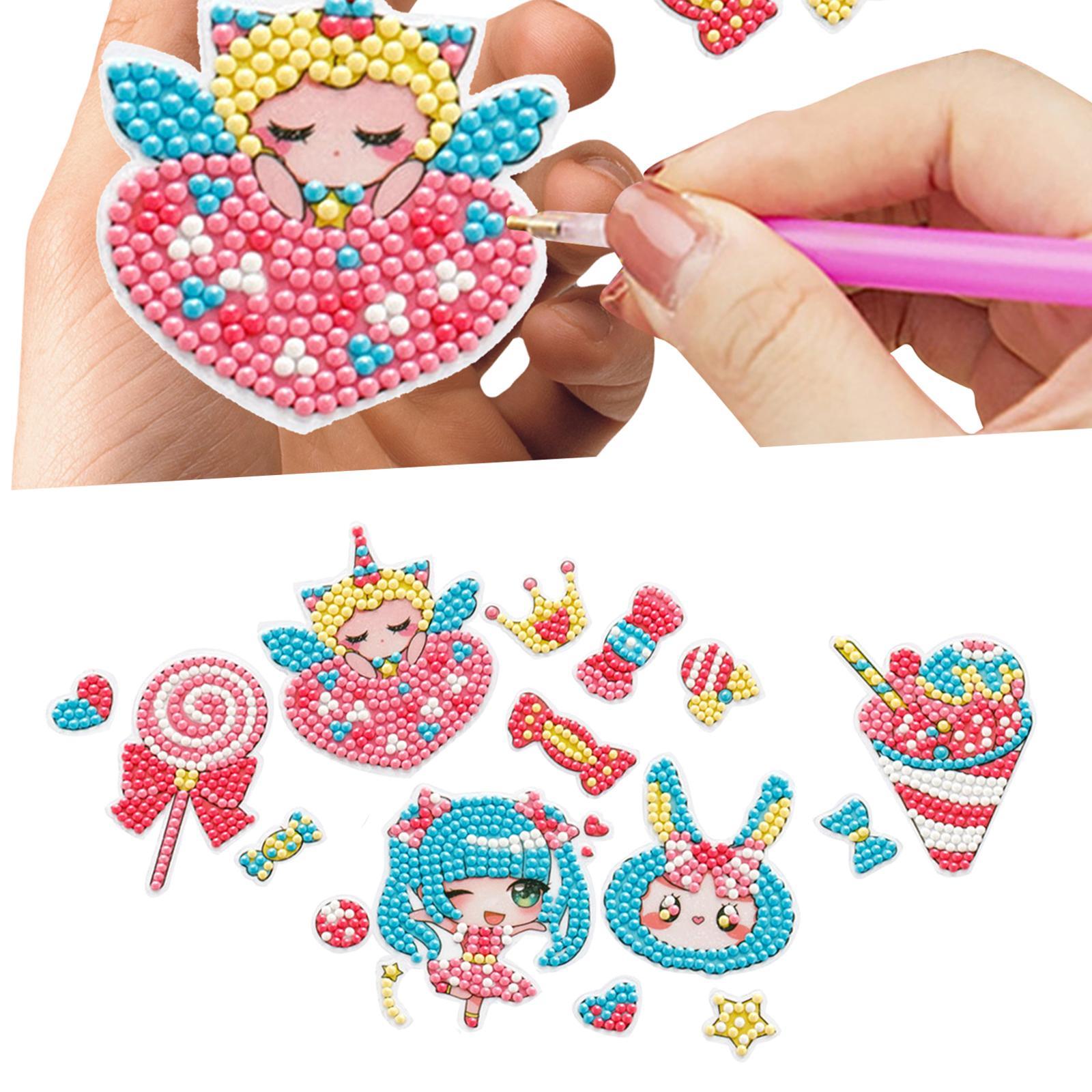 DIY Stickers Cute Rhinestones Animals Paint by Number Kits