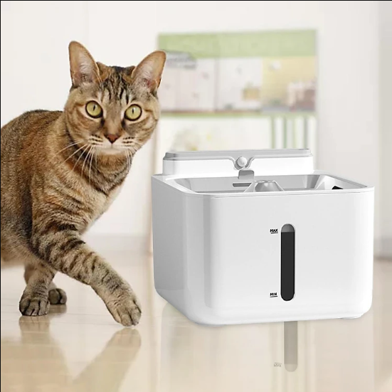 Máy Lấy Nước Tự Động cho Chó Mèo Cảm Biến Hồng Ngoại Tự động GO PET Fresh Water 3L pin sạc tích hợp