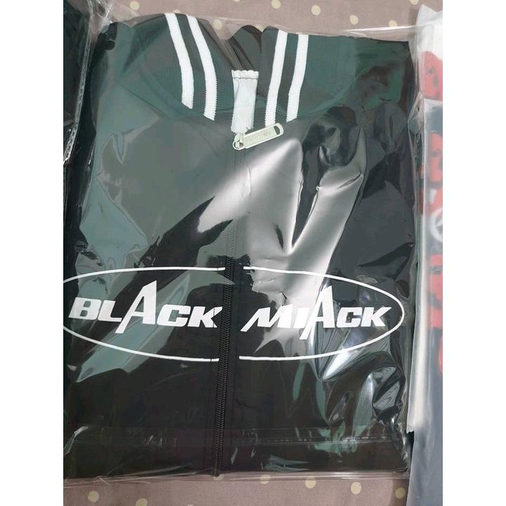 Áo Khoác Bomber Jacket Dù 2 Lớp BLACK MIACK Varsity Form Rộng Nam Nữ Unisex Couple Phong Cách Hàn Quốc