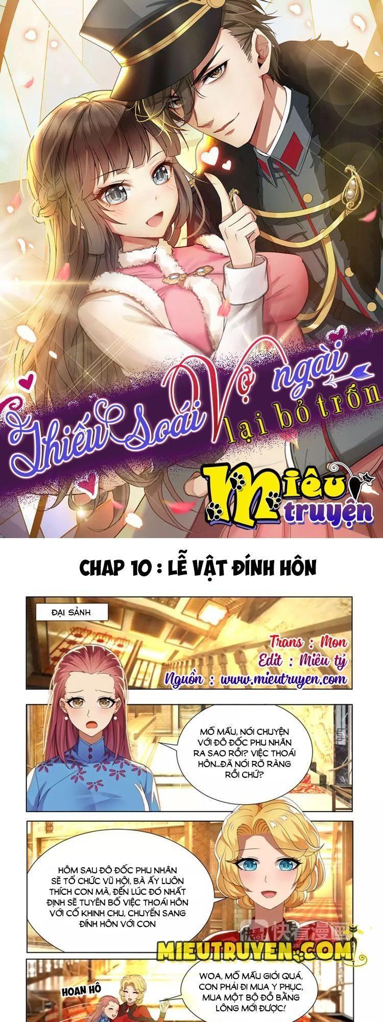 thiếu soái! vợ ngài lại bỏ trốn chapter 10 1