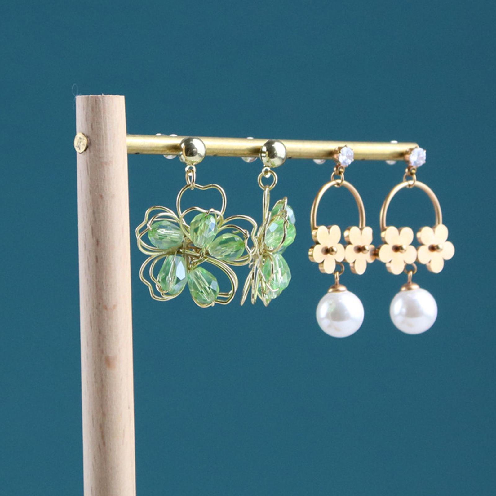 Earrings Organizer Stand Jewelry Display Rack Hanging Holder for Bracelet Tabletop Tradeshow Showroom Photography Props