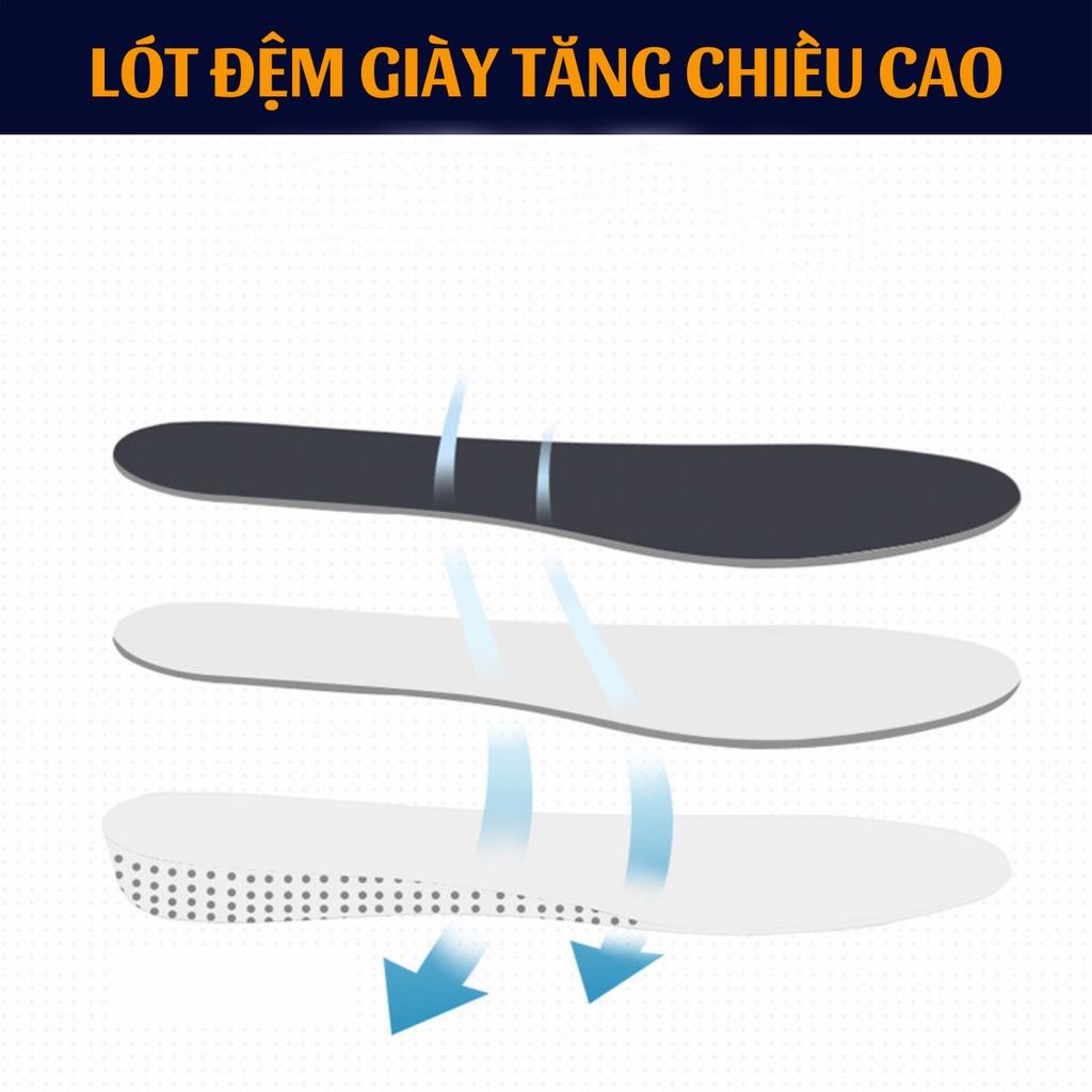 Lót đệm giày tăng chiều cao đến 2-4cm đủ loại. Chống hôi chân, dễ dàng cắt điều chỉnh size, tái sử dụng nhiều lần