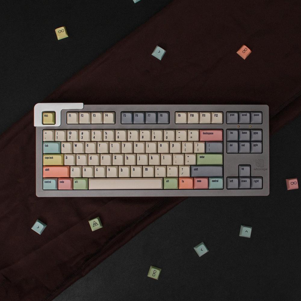 Canvas keycaps XDA profile Dye Sub PBT keycap 134 keys 64/68/87/96/980