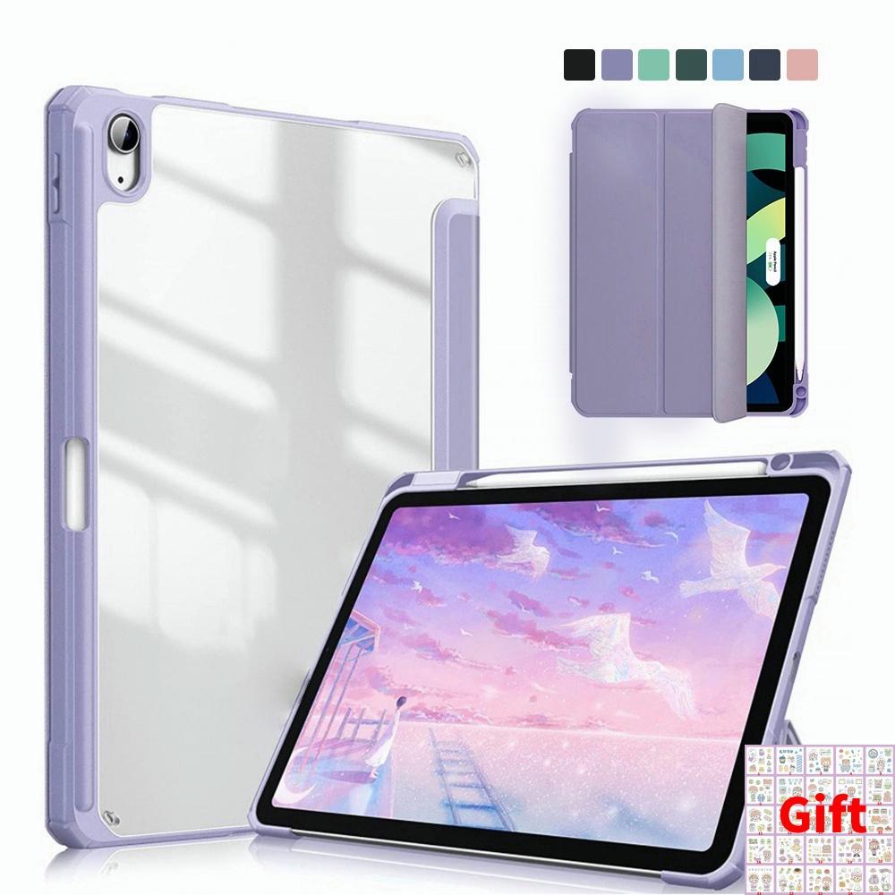 Bao da ipad GOOJODOQ Cho iPad Pro 11 12.9 2022 Air 4 Air 5 Gen 10 10.9 Gen 9 8 7 10.2 Ốp Lưng Clear Acrylic Bao