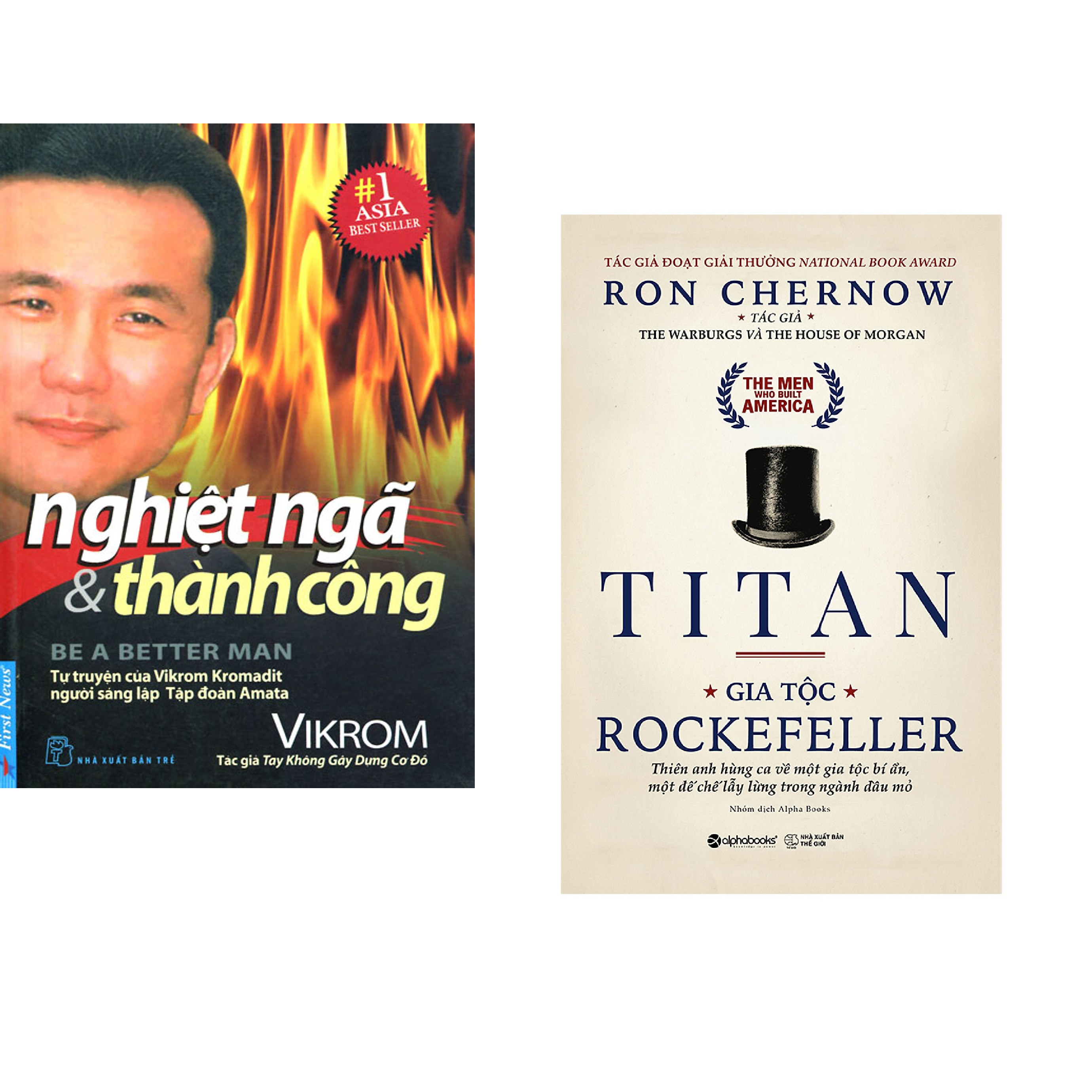 Combo 2 cuốn sách: Nghiệt Ngã &amp; Thành Công + Titan - Gia Tộc Rockefeller + Titan - Gia Tộc Rockefeller
