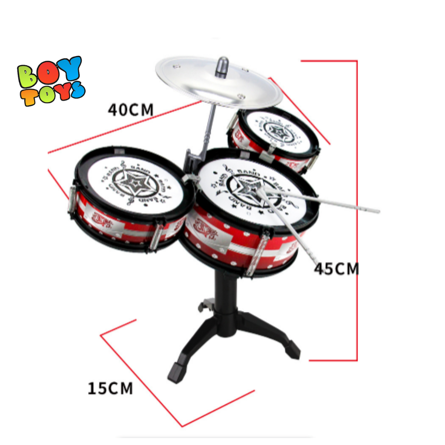 Trống Jazz Drum bộ đồ chơi 3 trống giúp bé phát triển tài năng âm nhạc