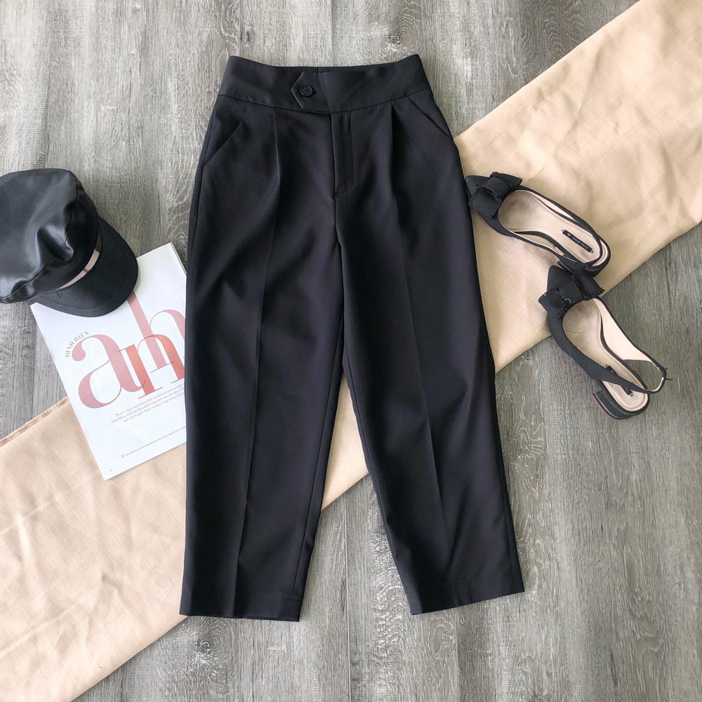 Quần Baggy 2 ly xếp cạp cao bản to cao cấp