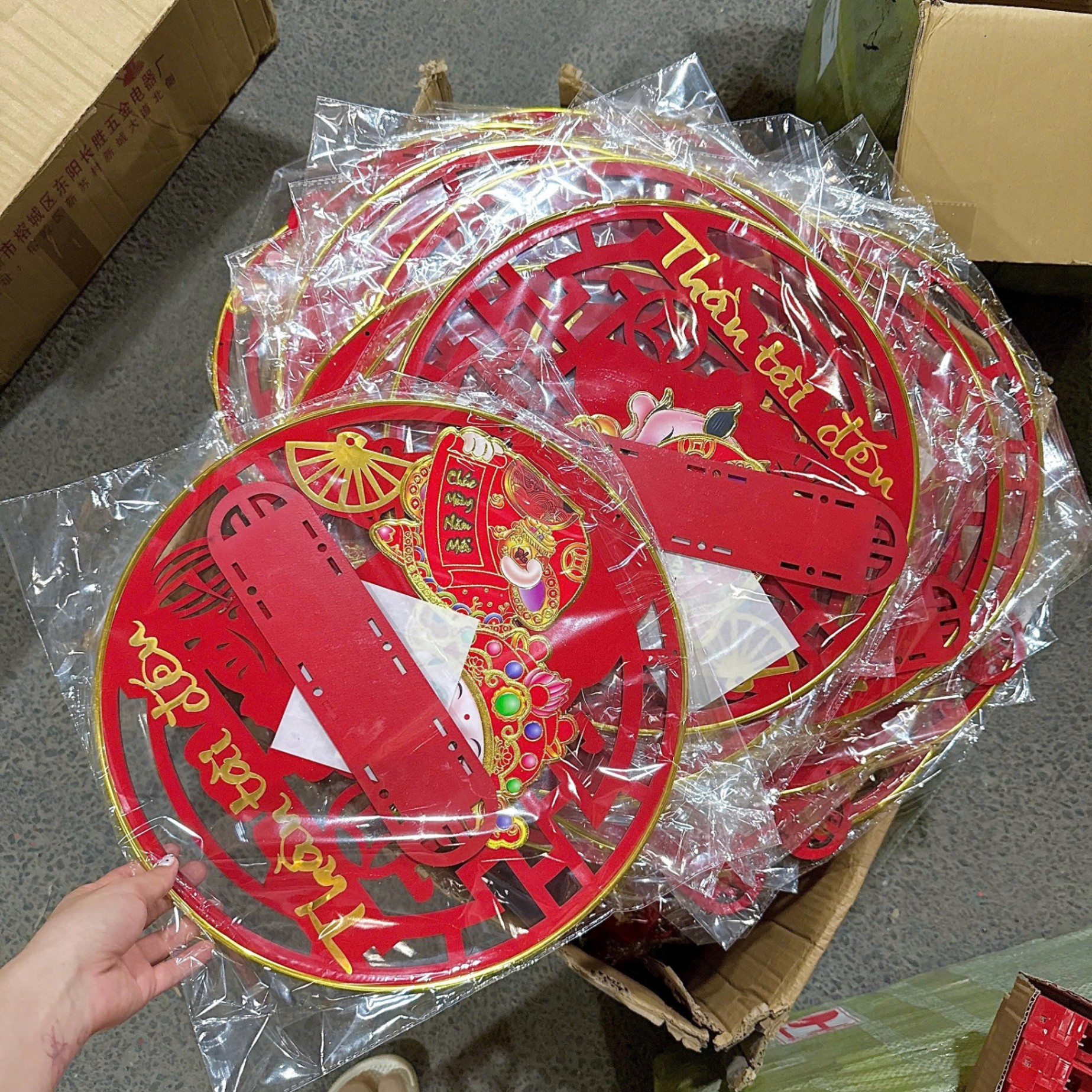 Dây Treo Thần Tài Lắc Lư Tiền Vô Như Nước Trang Trí Tết