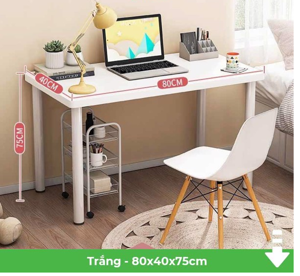 Bàn Làm Việc Chân Sắt Tròn - GM62